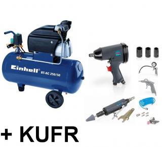 Einhell BT-AC 250/50 Blue + pneu set 25 ks