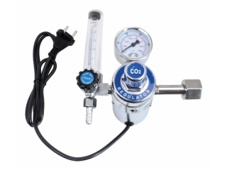 SATRA S-HER Redukční ventil CO2/Argon, s vyhříváním a průtokoměrem