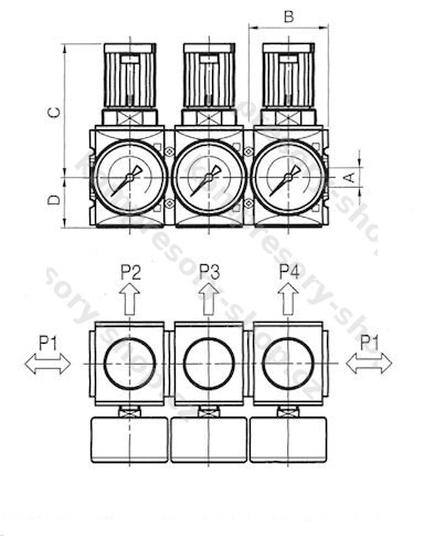 FUTURA R12-4F regulátor tlaku 1/2", 0,2 - 4bar