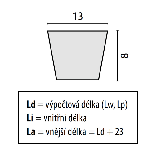 Klínový řemen DCB-1820 pro agregát, kompresor ABAC B70 (17x1780mm)