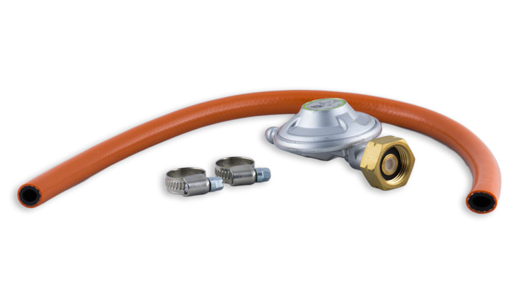 Magg 110004 regulátor na PB 30 mbar a hadice 8mm/50cm se sponami