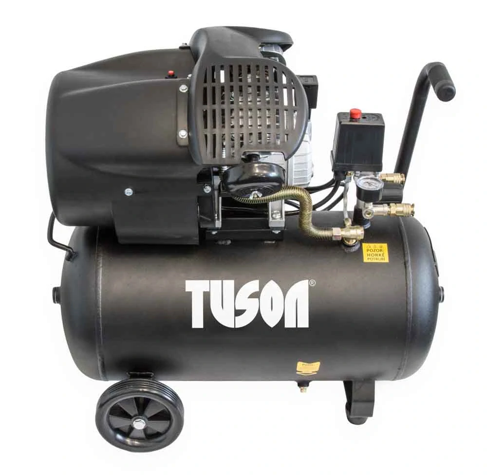 TUSON Olejový dvouválcový kompresor 2,2kW, 3,0HP s 50l nádrží - 130024