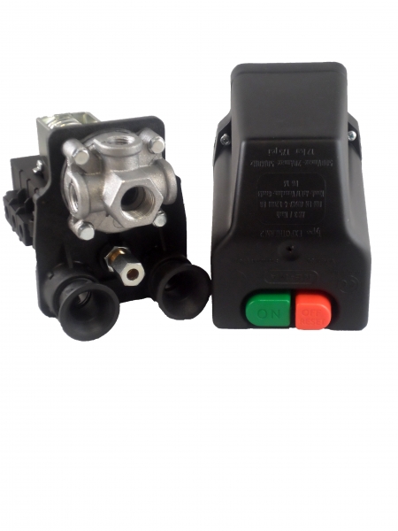 NE-MA tlakový spínač 400V, 3/8" + 1/4", 6,3-10A, 15 bar - 9063152