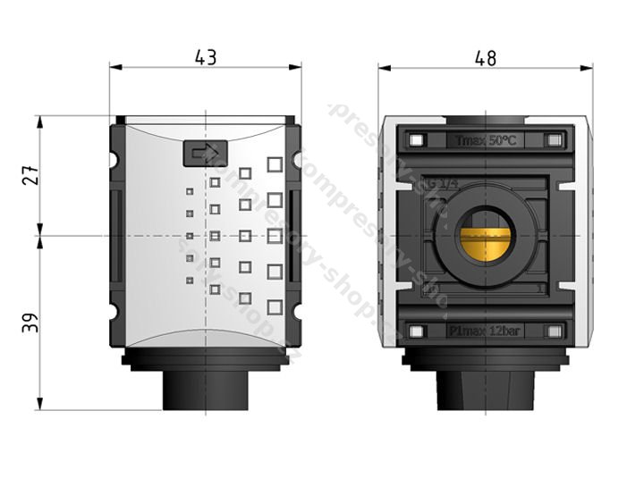 KNOCKS KREV-014 (G1/4") zpětný ventil
