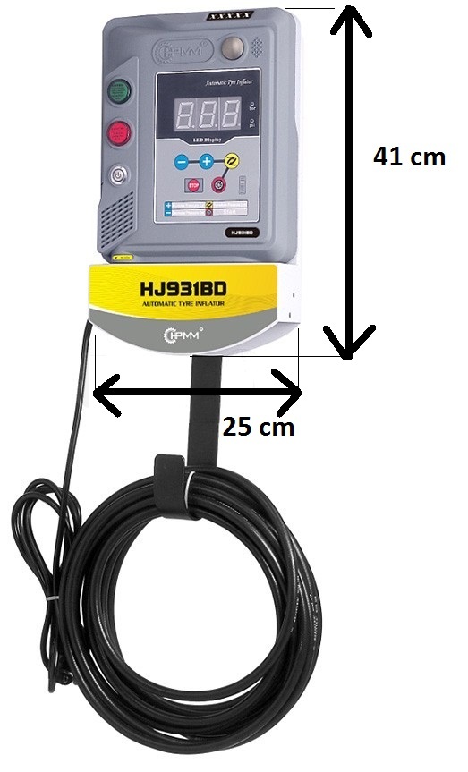 MDtools 10.286 Nástěnný automatický pneuhustič HJ931BD, s hákem na hadici, pro nákladní vozidla