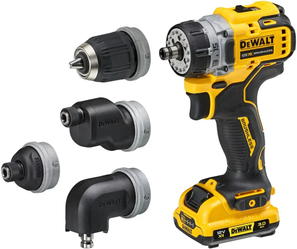 DEWALT DCD703L2T Aku vrtací šroubovák 12V/3,0Ah + nástavce