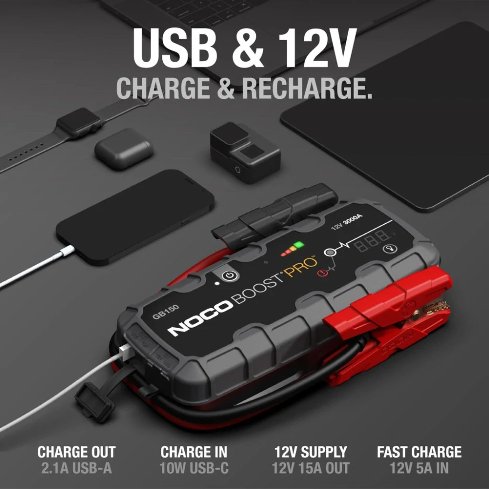 NOCO GB150 Booster 12V 3000A přenosné startovací zařízení