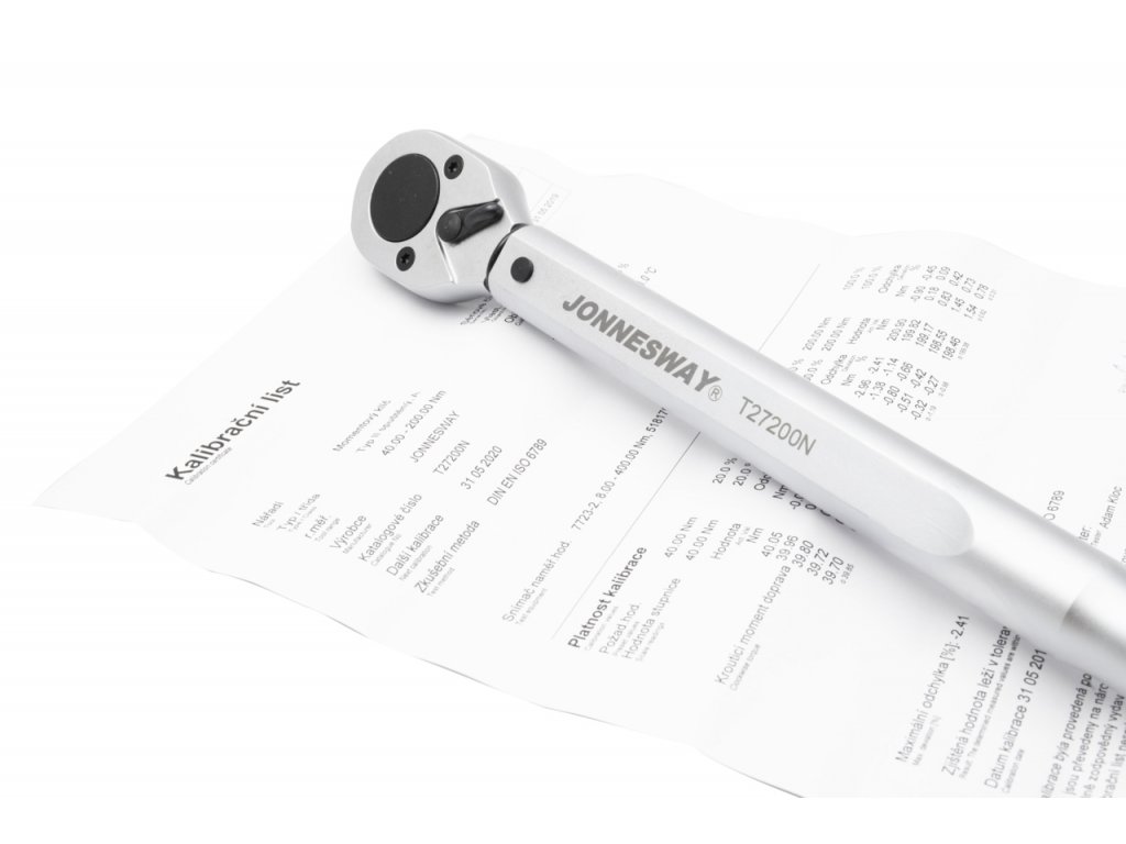 JONNESWAY T27200N Momentový klíč 1/2", 40-200 Nm, s certifikátem