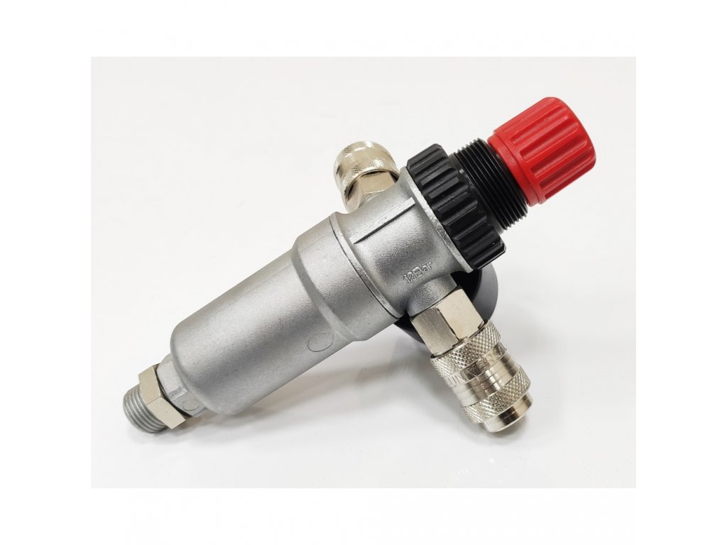 NUAIR Regulátor tlaku na nádobu - vstup 1/2" výstup 2x3/8" - 9051091