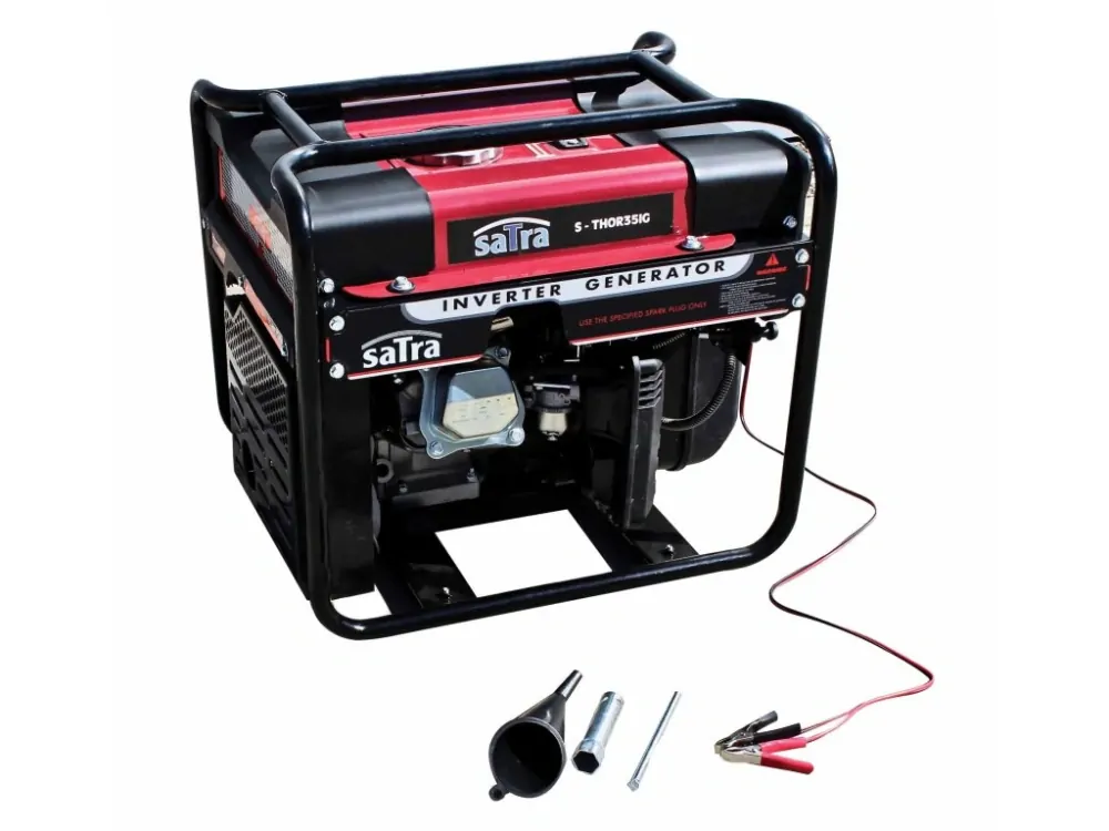 SATRA S-THOR35IG Benzínová invertorová elektrocentrála 3500 W, 2 zásuvky 230 V a nabíječka baterií