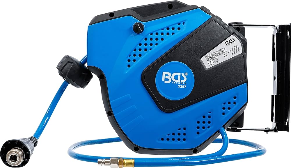 BGS 3297 Samonavíjecí buben s hadicí na stlačený vzduch 10 m, připojení 1/4"