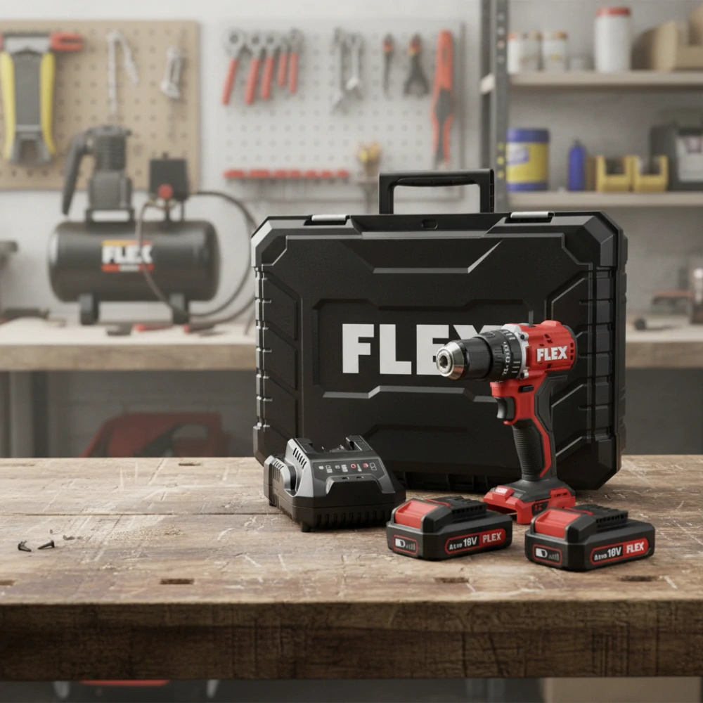 FLEX PD 2G 18.0-EC LD/2.5 Set Aku příklepová vrtačka 18V / 2x 2,5Ah - 519057