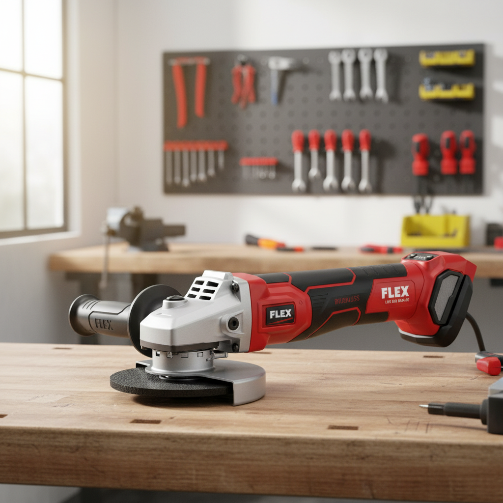 FLEX LBE 125 18.0-EC Aku úhlová bruska s variabilními otáčkami a brzdou 18V, 125mm (bez aku) - 499285