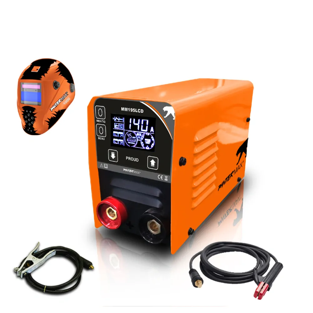 PANTERMAX MMA195LCD invertorová svářečka MMA/TIG SET 1 + samostmívací kukla