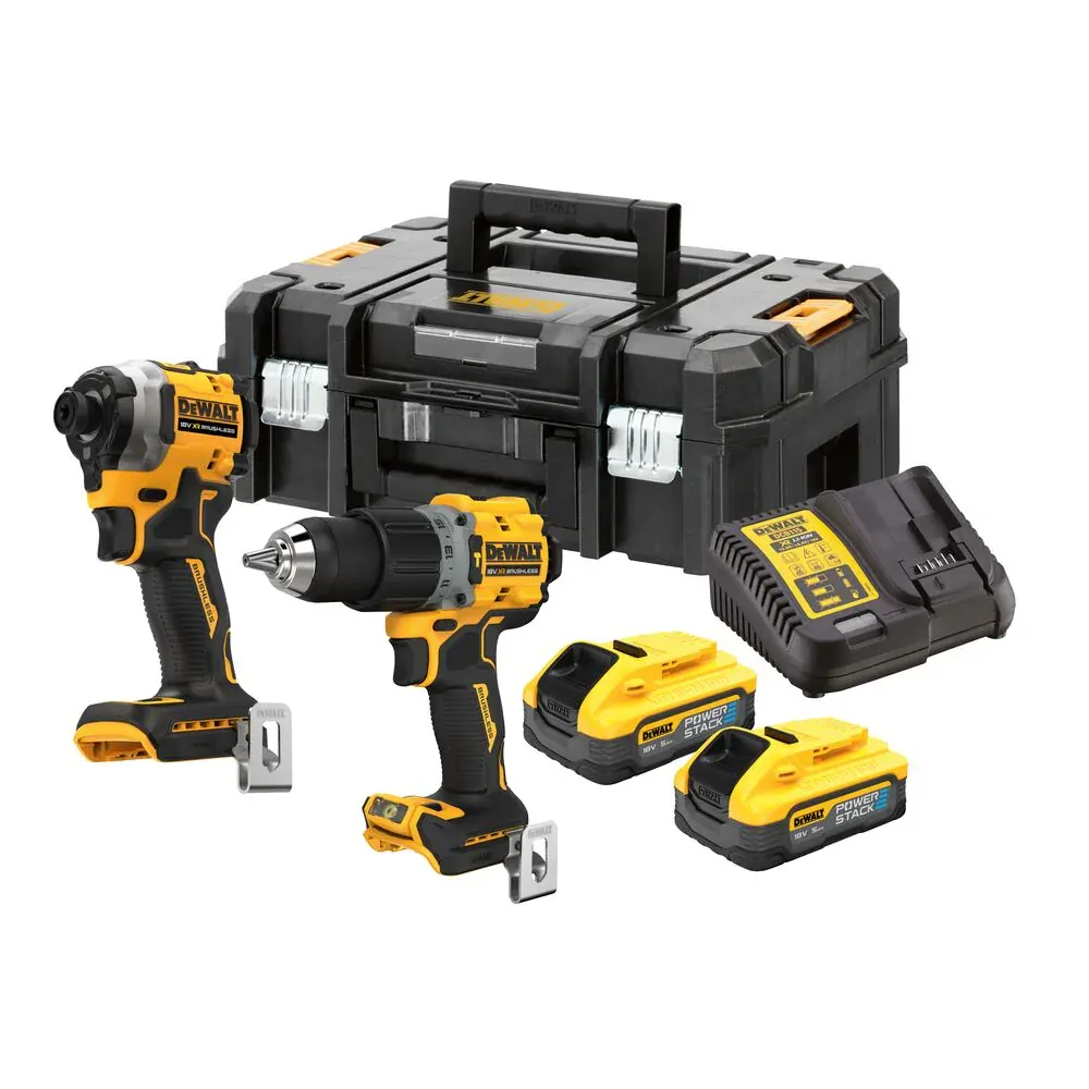 DEWALT DCK2050H2T AKU POWERSTACK sada aku nářadí DCD805 + DCF850 (18V + 2x 5,0Ah)