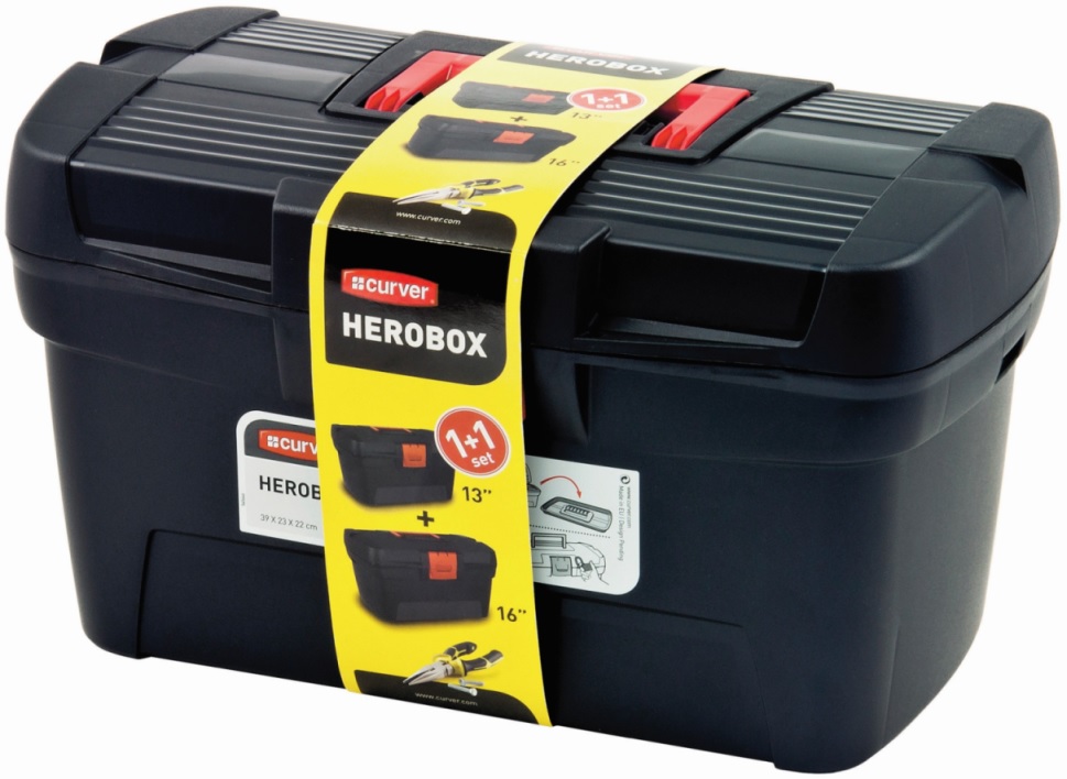 KETER 195477 Herobox Set dvou kufrů na nářadí 13'' a 16''