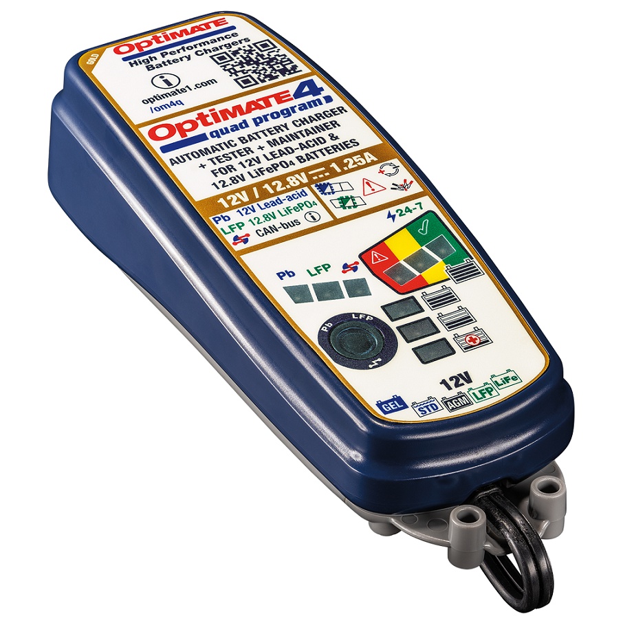 TECMATE OPTIMATE 4 QUAD 12V/1,25A Nabíječka konektor CANBUS - TM630-PR