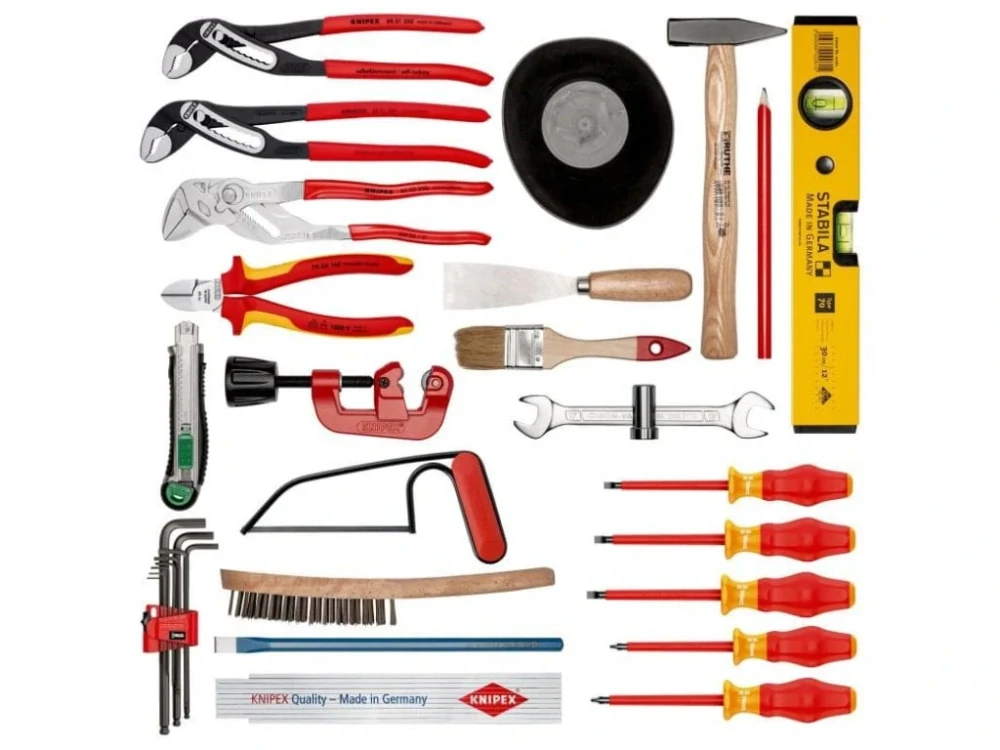 KNIPEX 00 21 06 HK S Kufr s nářadím BIG Basic Move pro instalatéry, sada 31 dílů