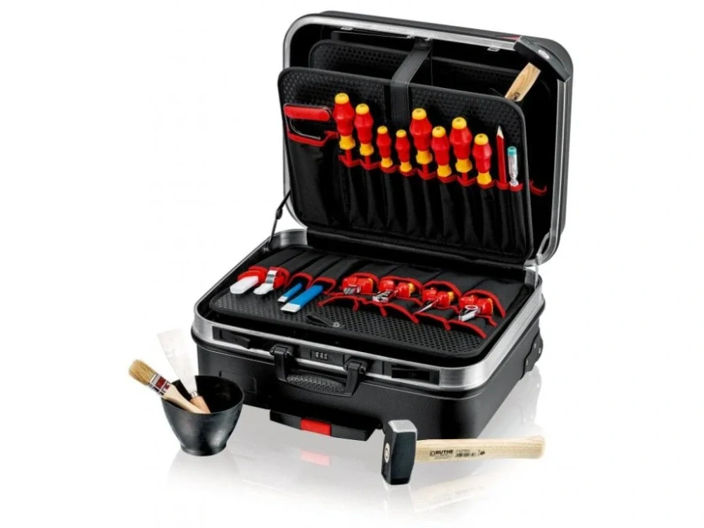 KNIPEX 00 21 06 HL S Kufr s nářadím VDE BIG Basic Move pro elektrikáře, sada 24 dílů