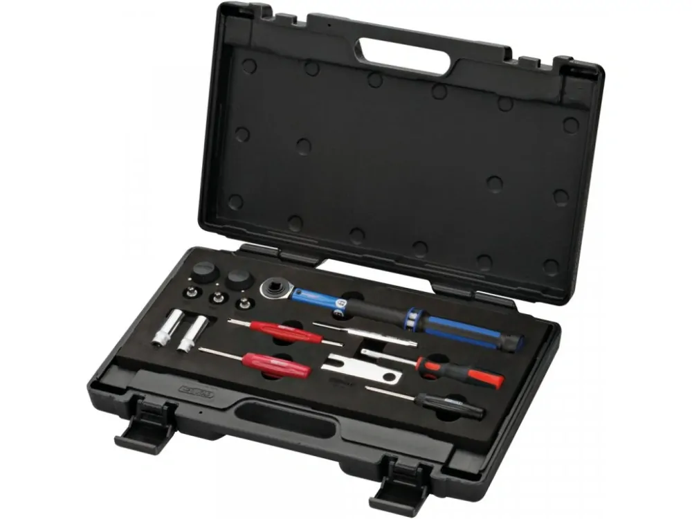 KS TOOLS 100.1180 Přípravky na montáž a demontáž TPMS senzorů a ventilků, sada 13 kusů