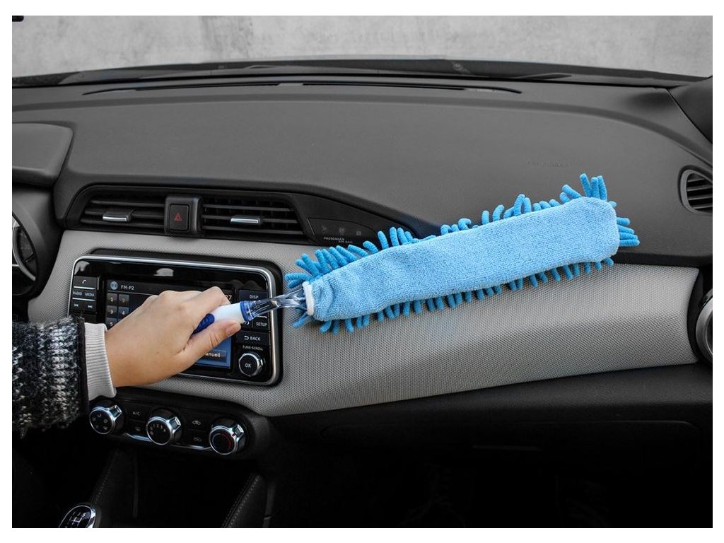 APA Prachovka pro čištění interiéru auta, extra délka 50 cm, mikrovlákno