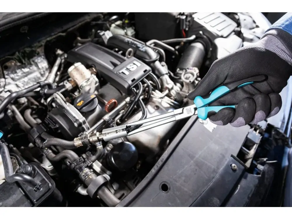 HAZET 1849-2 Kleště na kabelové koncovky zapalovacích svíček, extra délka 290 mm