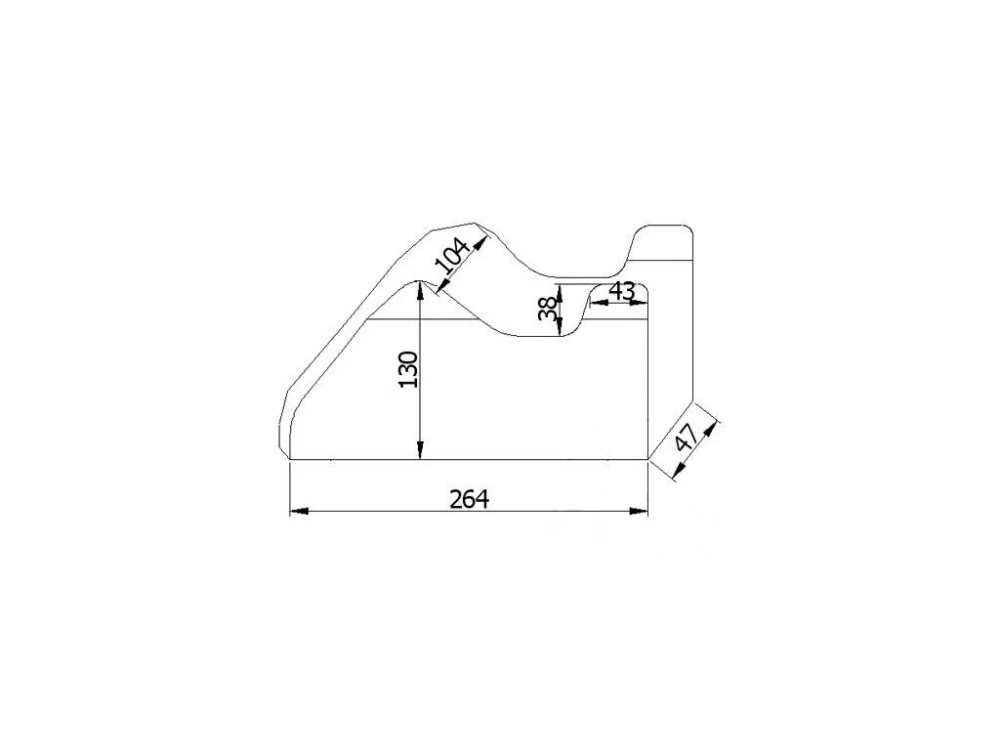 JMP 711.56.36 Krycí plachta na motorku XXL 264 x 104 x 130 cm, vnitřní, šedá