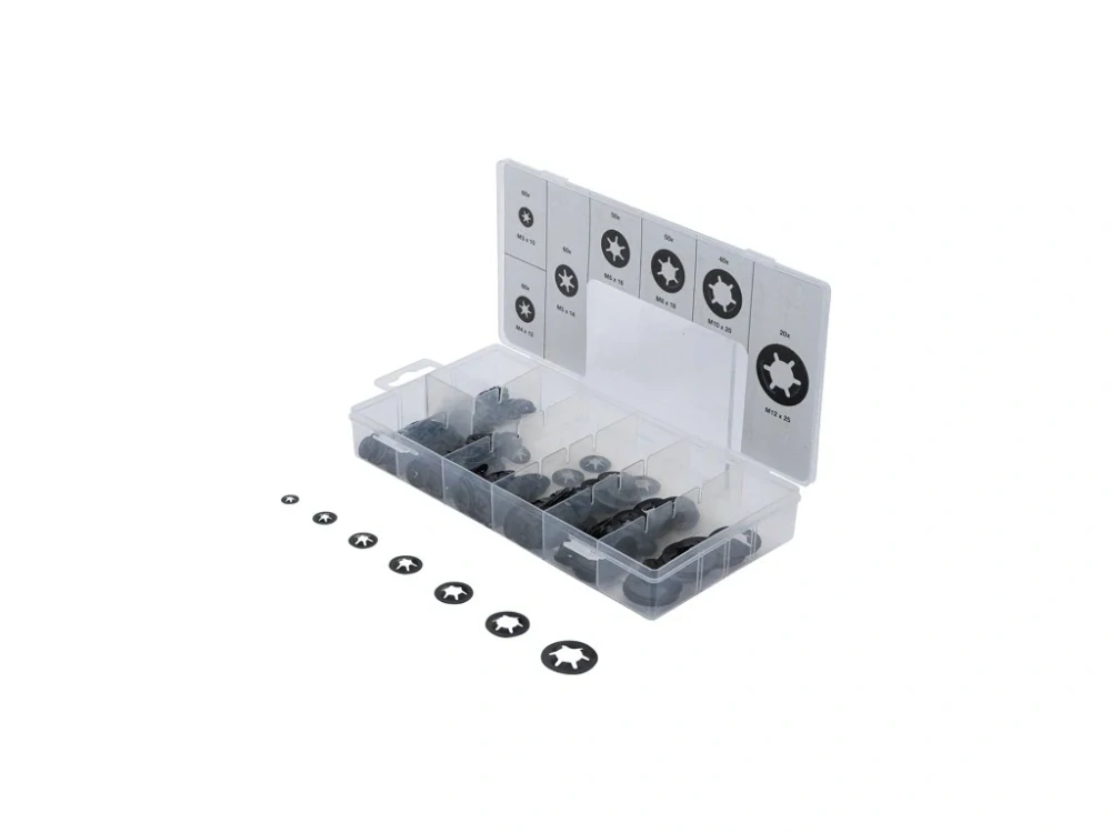 BGS 74414 Pojistné podložky Starlock, M3 - M12, sada 340 ks