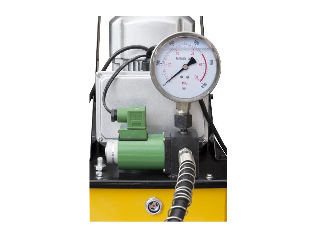 Genborx HHB-630E Nožní elektrická hydraulická pumpa s tlakoměrem, dvourychlostní, 20 bar