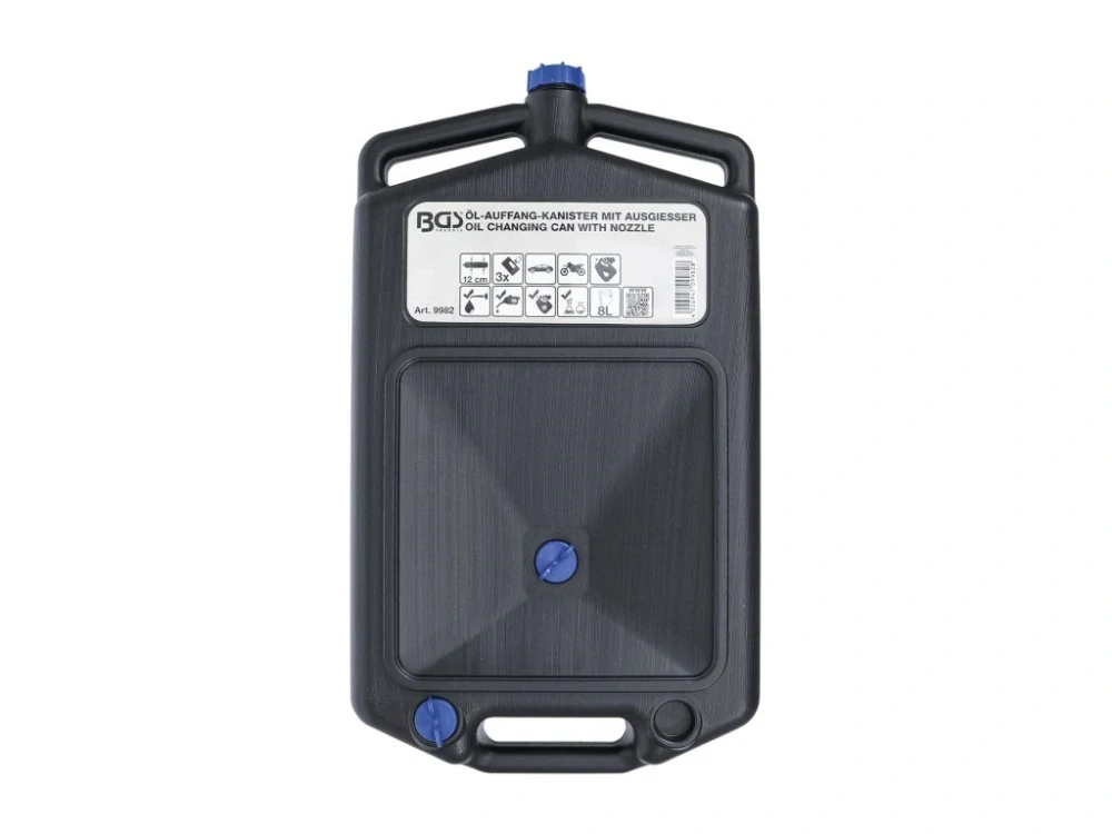 BGS 9982 Nádoba na vypouštění oleje, 8 litrů, uzavíratelná s hubicí