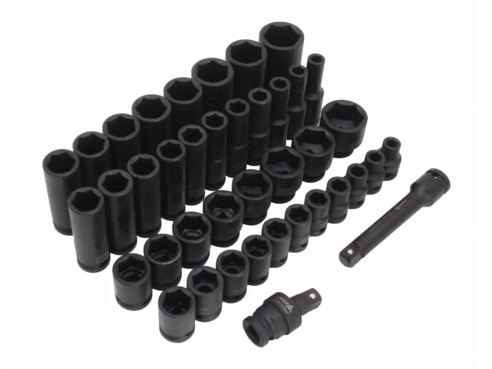 ASTA A-HEX40F Sada zástrčných hlavic 1/2", úderové, 9-30 mm, 40 ks
