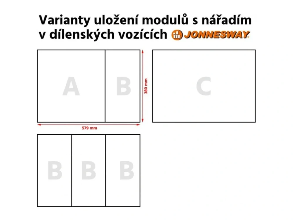 JONNESWAY AI10003SP Modul plastový - hlavice na olejové filtry a šrouby olejových van