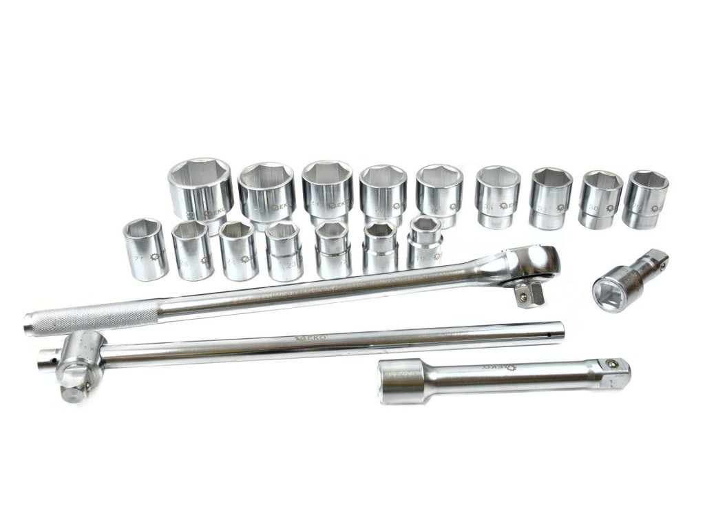 GEKO G10112 Gola sada 3/4", 6-hranné hlavice, 21 ks