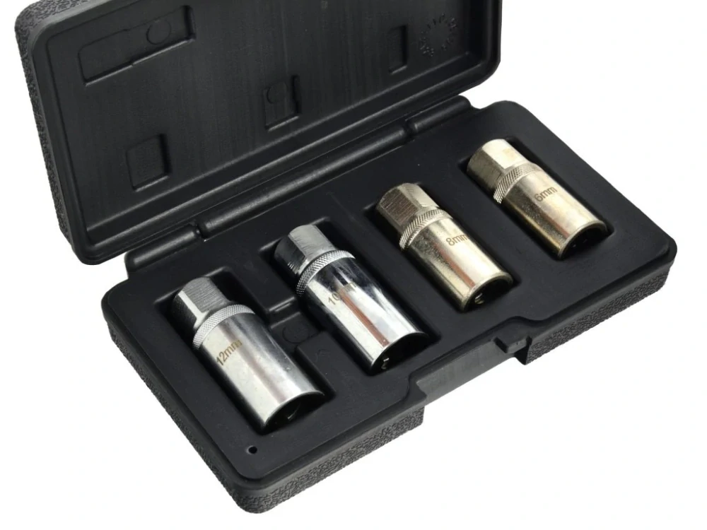 GEKO G30033 Vytahováky šteftů a zalomených šroubů, 6, 8, 10, 12 mm, 1/2", 6-tihran