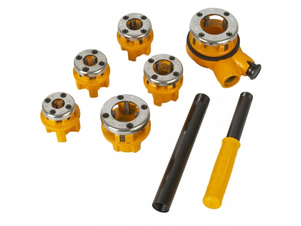 HOTECHE HT271004 Ráčnové závitníky na trubky 1/4" - 1-1/4", sada 6ks