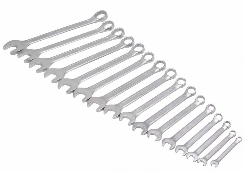 SATRA IN926 Očkoploché klíče palcové 1/4" - 1.1/4", sada 16 ks