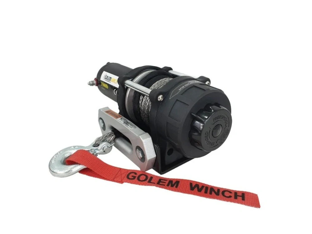 Golemtech N01S Elektrický naviják Golemwinch 3500 SYNT, 1,6 t, syntetické lano, pro čtyřkolky
