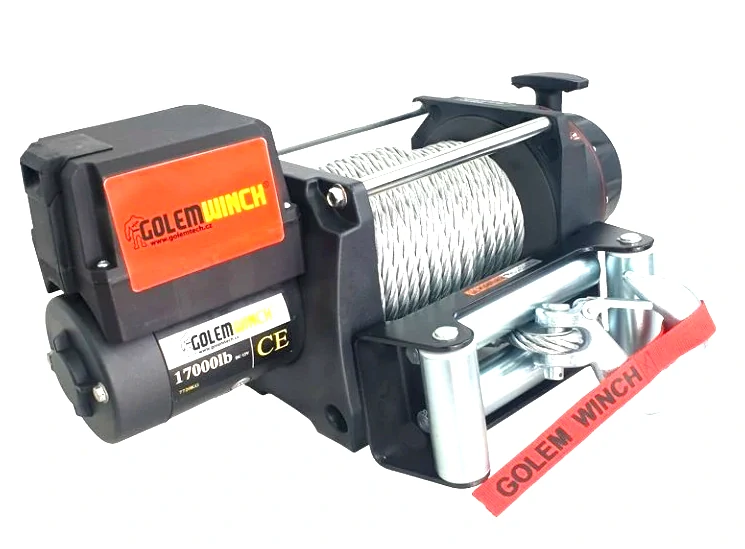 Golemtech Golemwinch 17000 12V, 7,7 t Elektrický naviják pro těžké nasazení