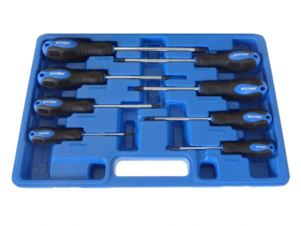 QUATROS QS14925 Šroubováky TORX, velikosti T8 - T40, sada 8 kusů