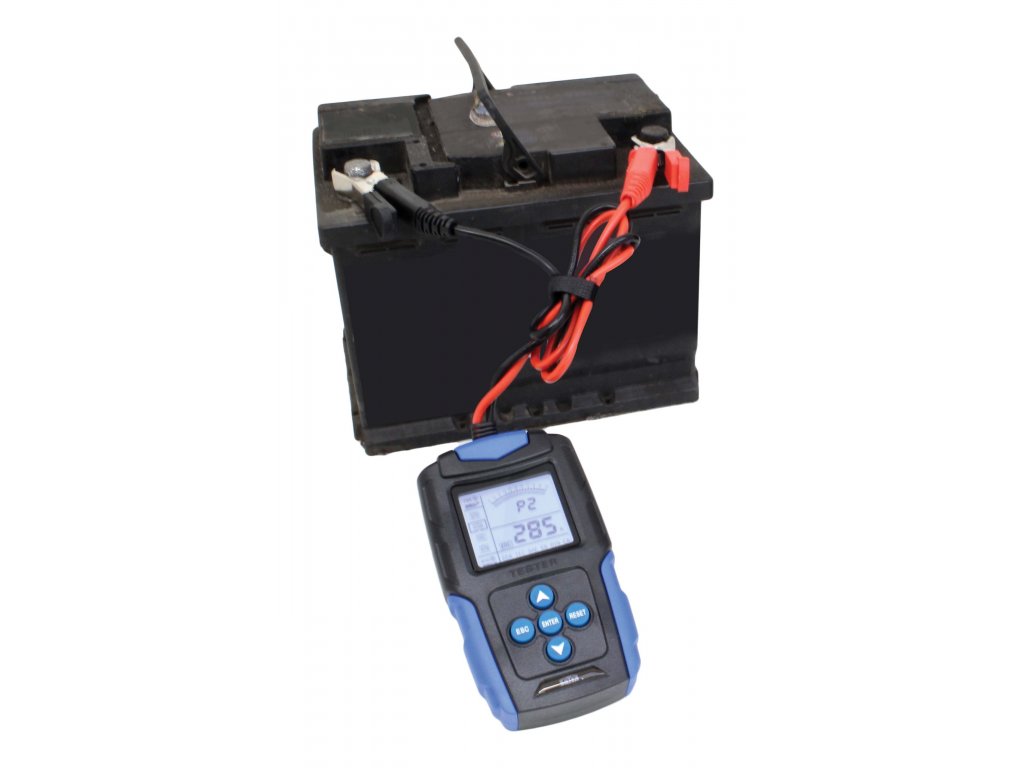 SATRA S-LBA1224 Tester baterií s LCD displejem, 12-24 V, 3-200 Ah