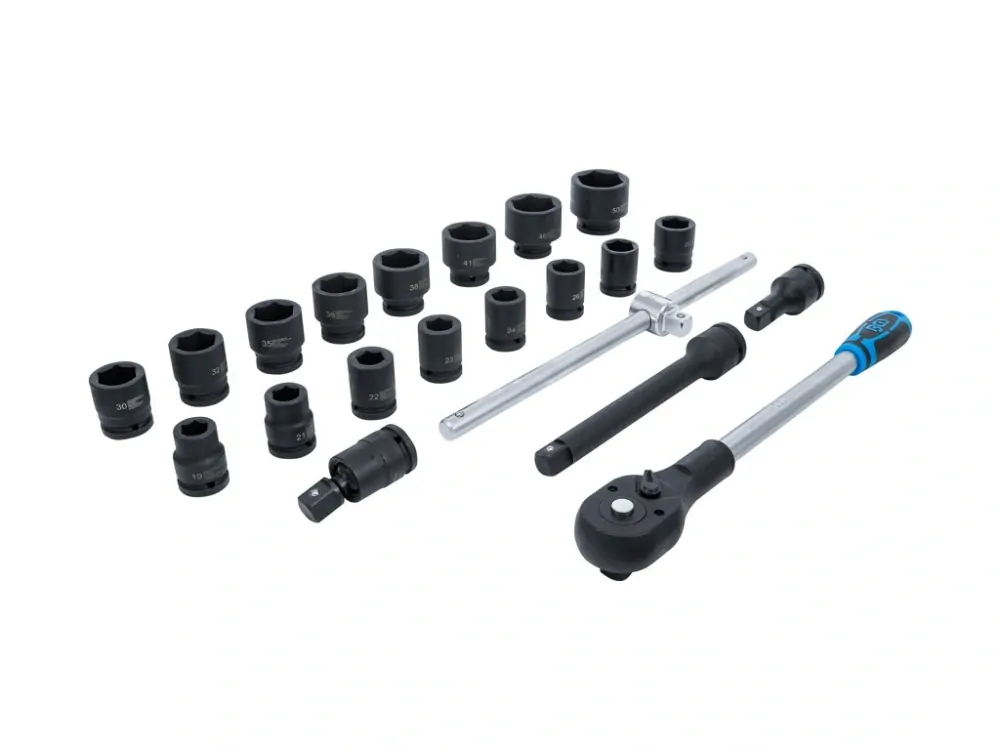BGS 5258 Gola sada 3/4", 19-50 mm, úderové hlavice, 21 dílů