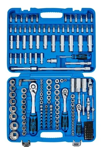 BGS 2247 Gola sada 1/4", 3/8" a 1/2", hlavice Gear Lock, 192 dílů