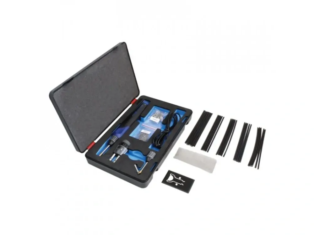 ASTA A-30WPH Svářečka plastů akumulátorová, 3 nástavce, 100 ks sponek