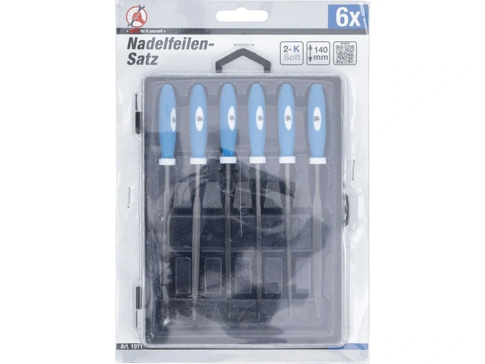 BGS 19111 Pilníky jehlové s rukojetí - 6ks