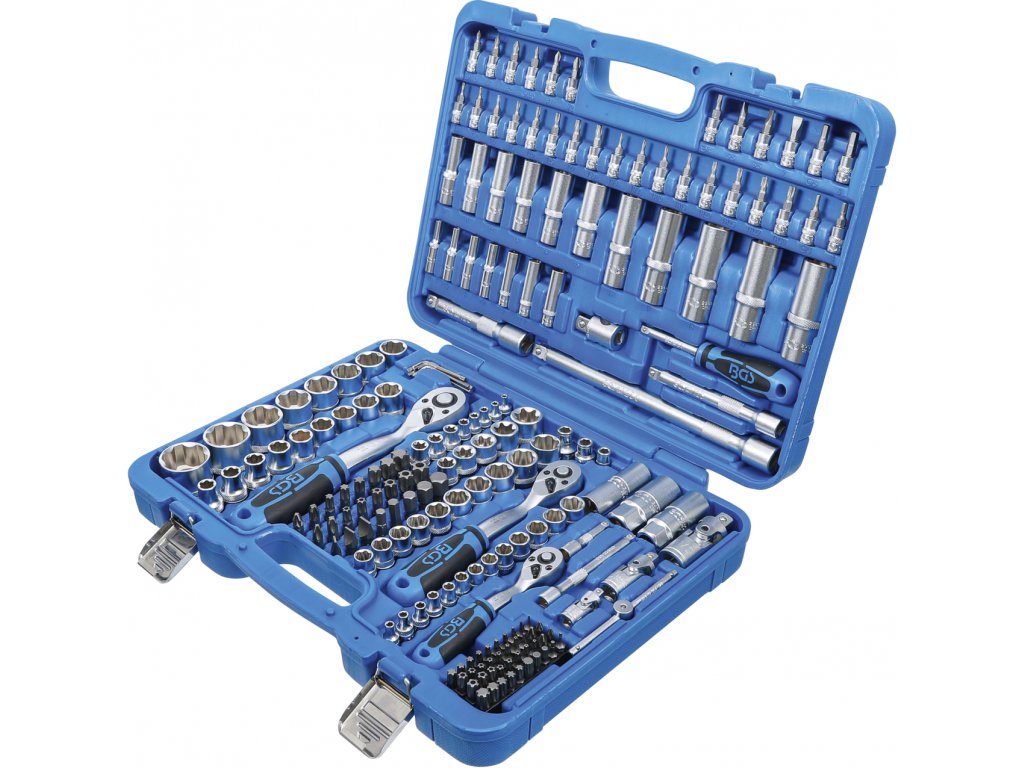 BGS 102292 Gola sada 1/4", 3/8", 1/2" hlavice Super-lock, 192 dílů