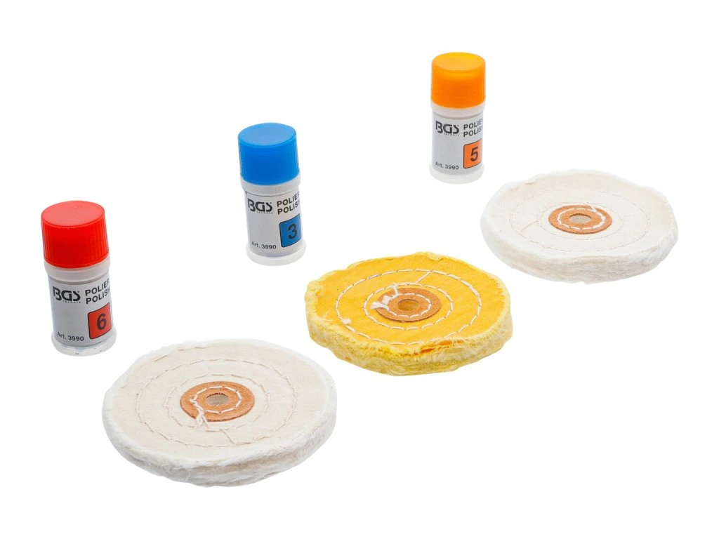 BGS 3990 Leštící souprava pro měkké kovy 7ks