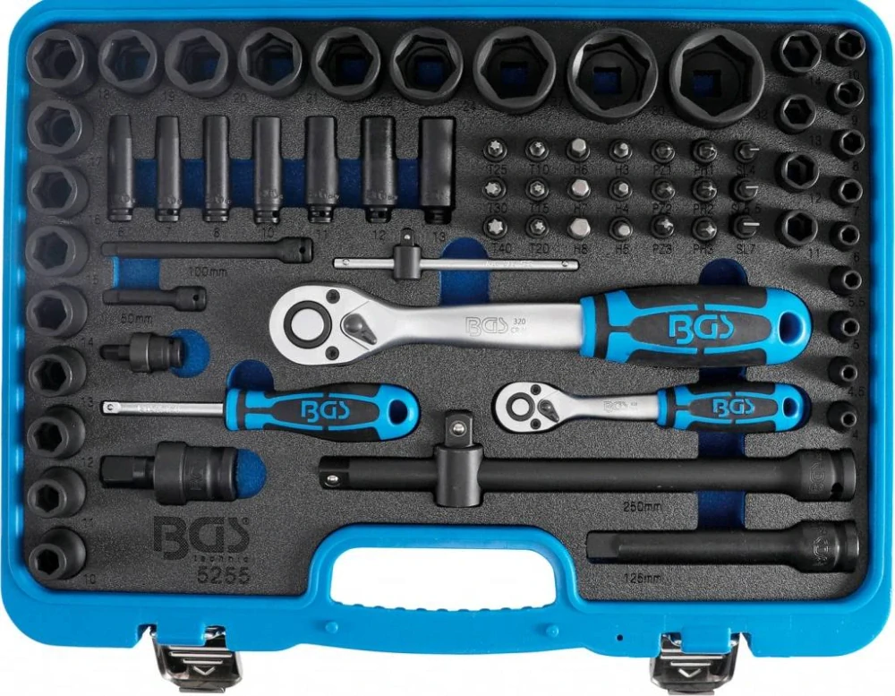 BGS 5255 Gola sada 1/4" a 1/2", 69 dílů