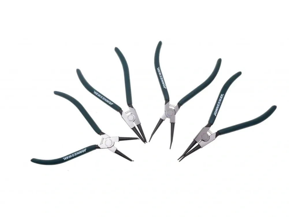 JONNESWAY AG010002SP Sada kleští seger 180 mm, vnějších a vnitřních, 4 kusy, v kazetě