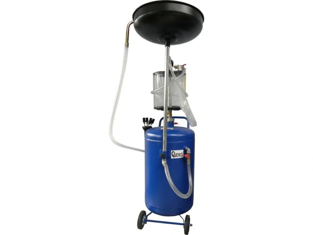 GEKO G02120 Pojizdná olejová jímka s odsávačkou 80L a odměrným válcem