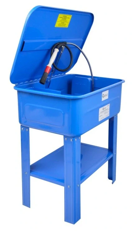 GEKO G02125 Mycí stůl pro čištění dílů s elektrickým čerpadlem a štetcem 80L